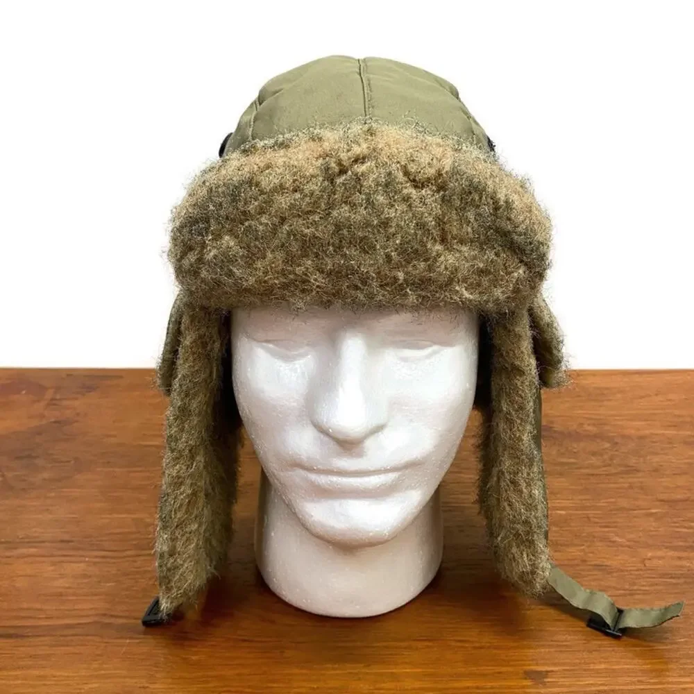 GAP Quilt Lined Tan Trapper Hat Faux Fur Accent Ear‎ Flaps Fudd Cap Unisex S / M